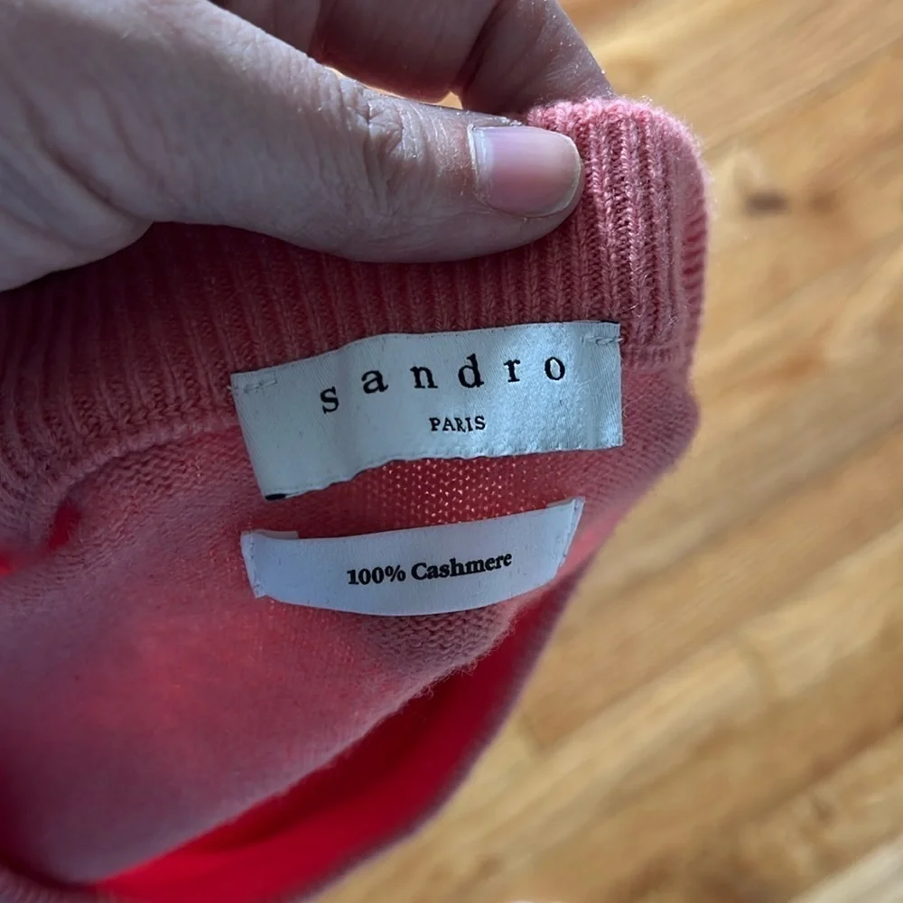 SANDRO Paris men’s 100% cashmere sweater XL